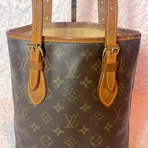 Louis Vuitton LV Monogram Petit PM Bucket Shoulder Bag Purse - Picture 5 of 17